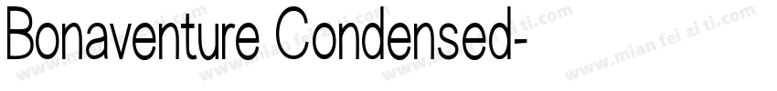 Bonaventure Condensed字体转换